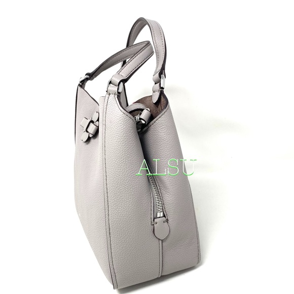Kate♠️Spade Sm Triple Compartment Le Satchel Grey - Picture 5 of 13